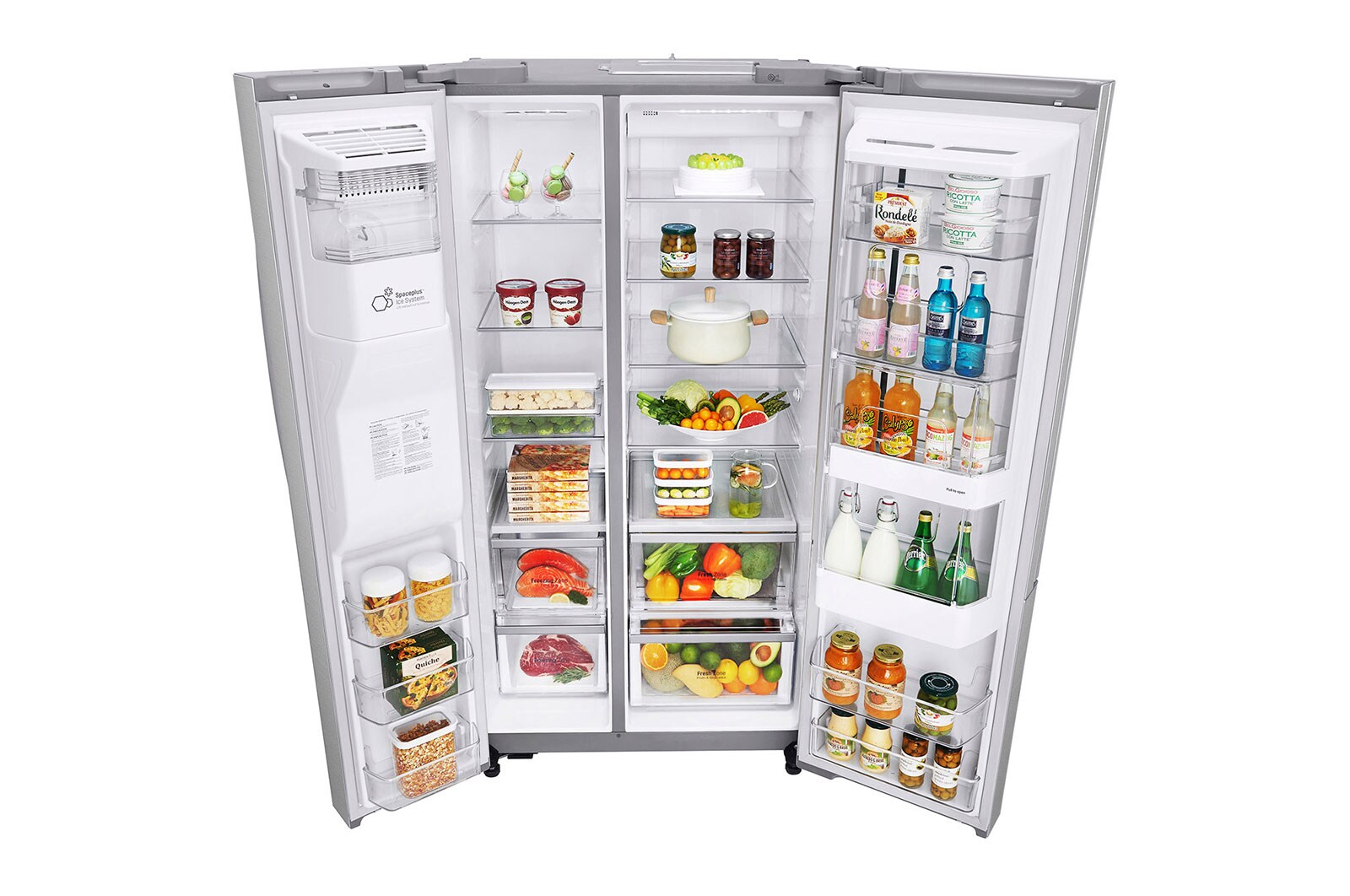 LG Refrigerador InstaView Door-in-Door® con Motor Inverter Linear Compressor y Capacidad Total de 691Lts., GS74SXS
