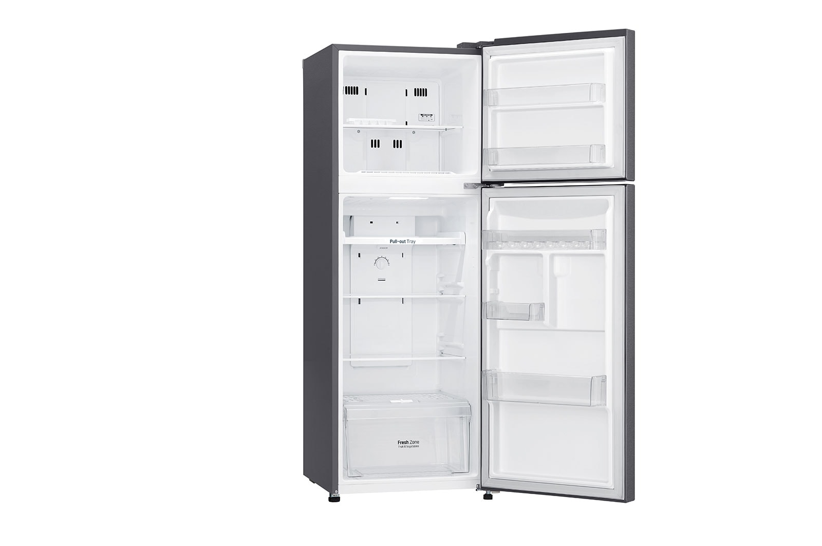 LG Refrigerador Top Freezer con motor Smart Inverter Compressor y capacidad total de 235 Litros, GT26BPG
