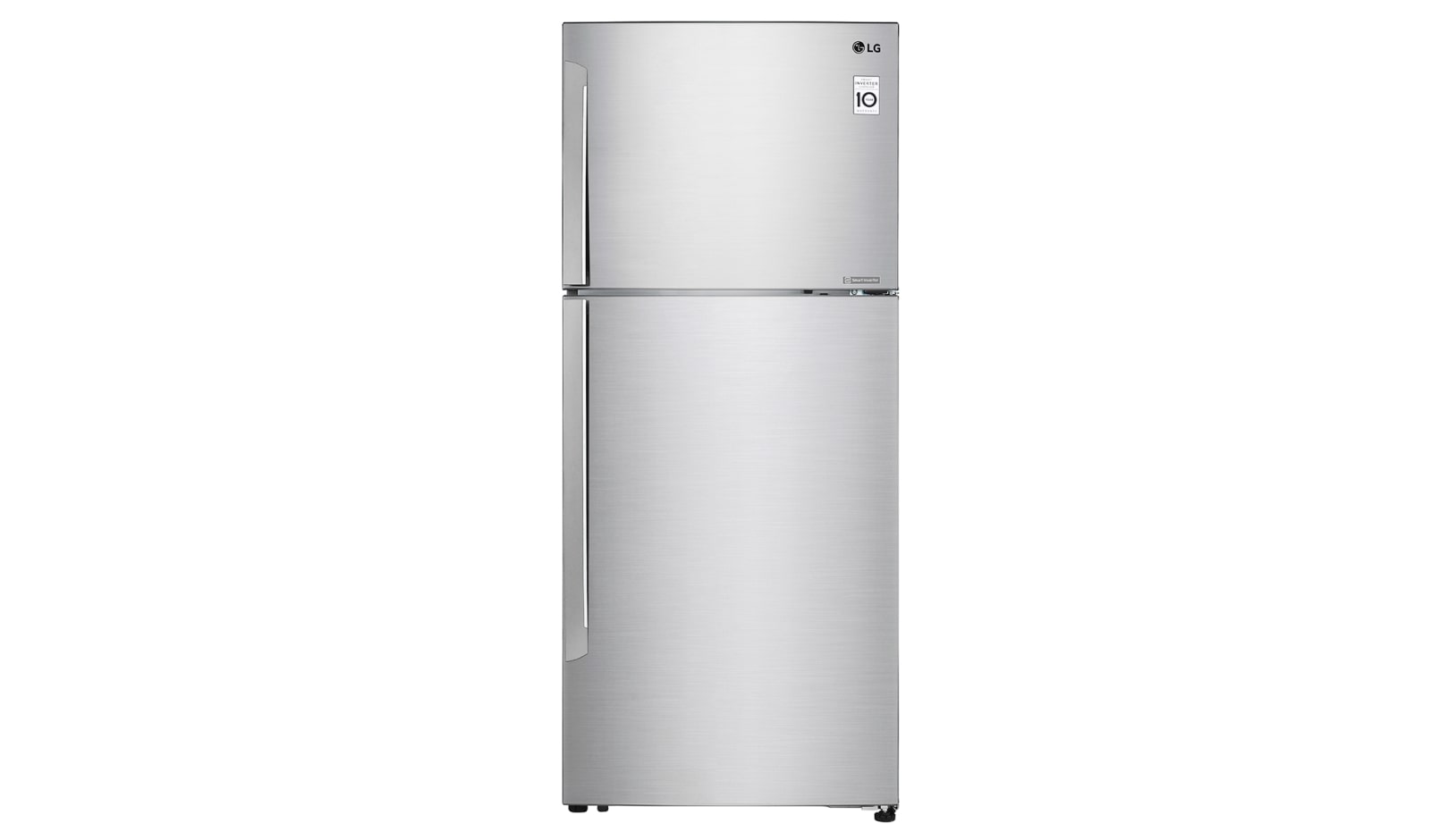 Vista frontal de Refrigerador Top Freezer con motor Smart Inverter Compressor y con capacidad total de 438 L GT43BGP