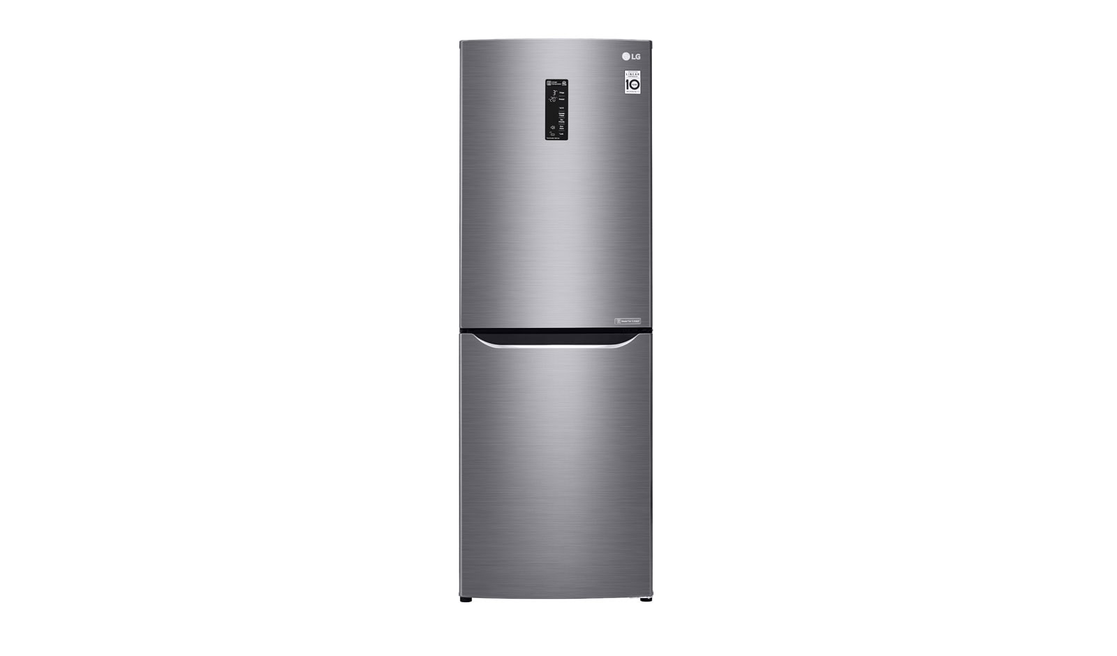 Vista frontal de Refrigerador Bottom Freezer con Motor Inverter Linear Compressor y Capacidad Total de 277 Lts. LB31MPP