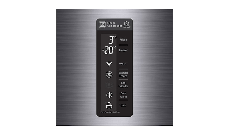 LG Refrigerador Bottom Freezer con Motor Inverter Linear Compressor y Capacidad Total de 313 Lts., LB33SPP