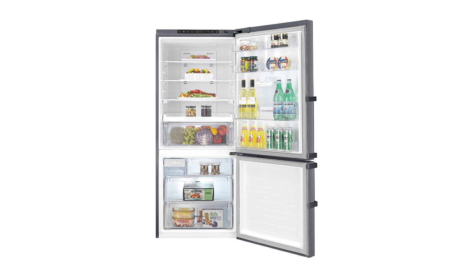 LG Refrigerador Bottom Freezer con motor Inverter Linear Compressor y capacidad total de 393 Litros, LB36WVP