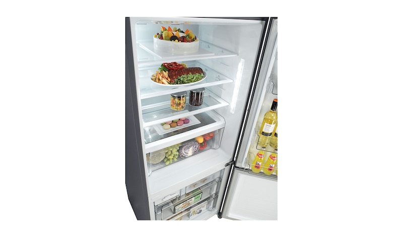 LG Refrigerador Bottom Freezer con motor Inverter Linear Compressor y capacidad total de 393 Litros, LB36WVP