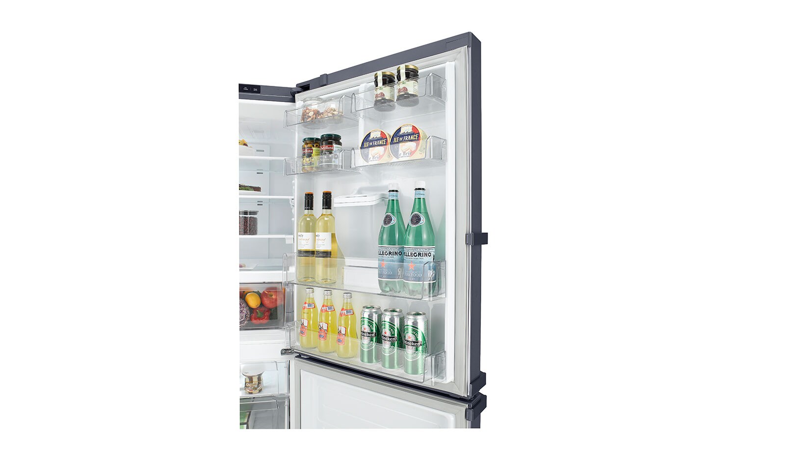 LG Refrigerador Bottom Freezer con motor Inverter Linear Compressor y capacidad total de 393 Litros, LB36WVP