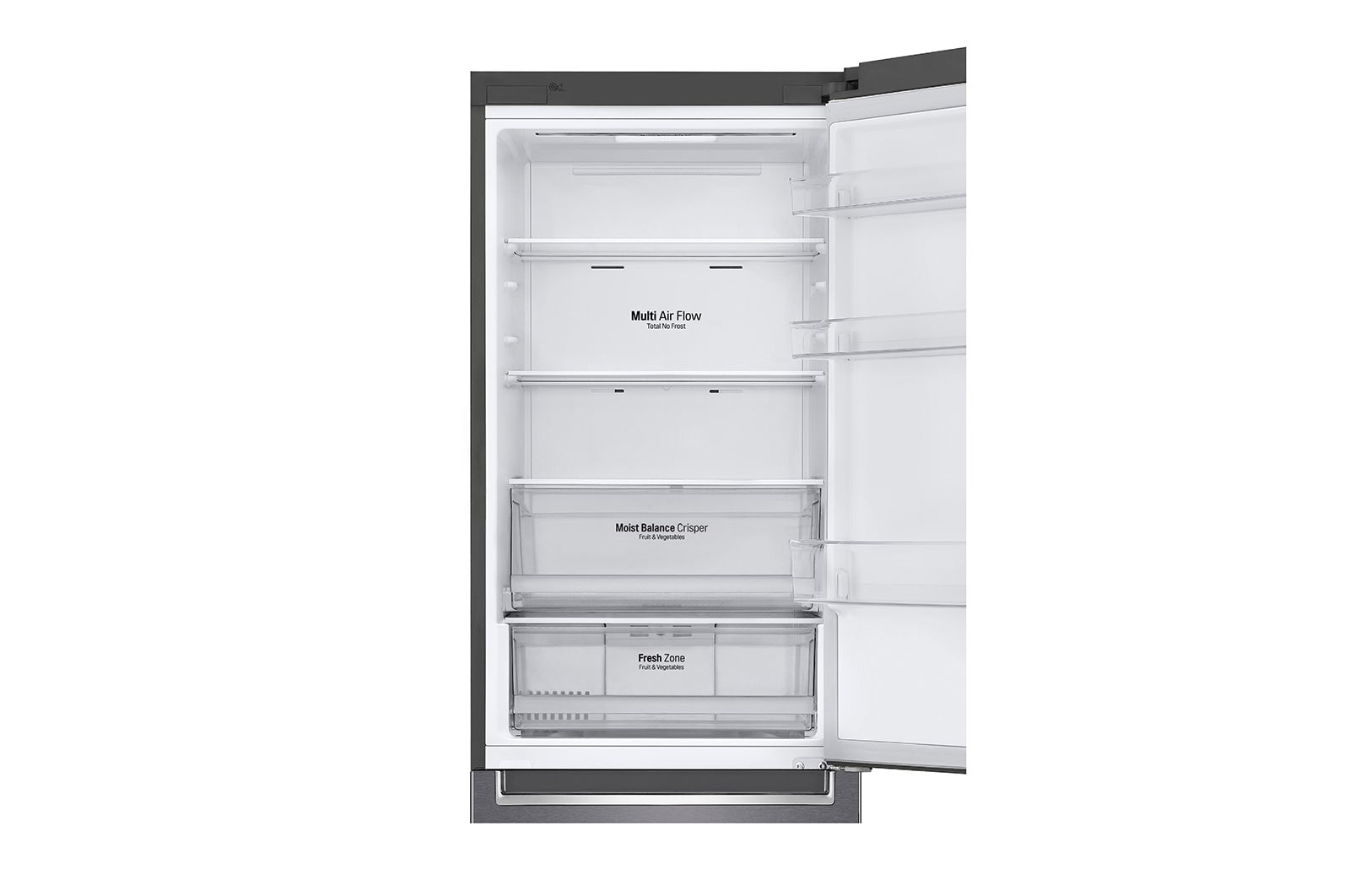 LG Refrigerador Bottom Freezer con motor Inverter Linear Compressor y capacidad total de 341 Lts, LB37MPGK
