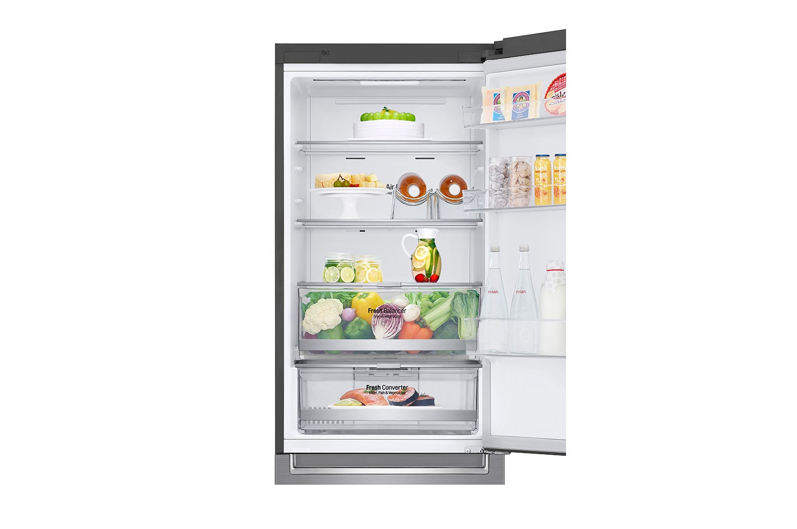 LG Refrigerador Bottom Freezer con motor Inverter Linear Compressor y capacidad total de 341 Lts, LB37MPP