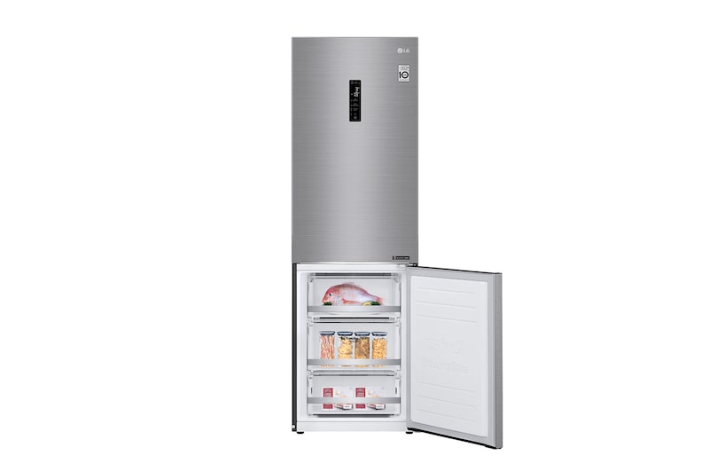 LG Refrigerador Bottom Freezer con motor Inverter Linear Compressor y capacidad total de 341 Lts, LB37MPP
