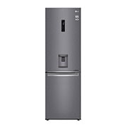 Vista frontal de Refrigerador Bottom Freezer con motor Inverter Linear Compressor y capacidad total de 336 Lts LB37SPGK