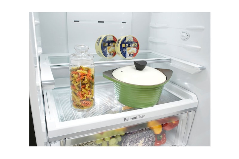 LG Refrigerador Bottom Freezer con Motor Inverter Linear Compressor y Capacidad Total de 441 LTS, LB44SVD2