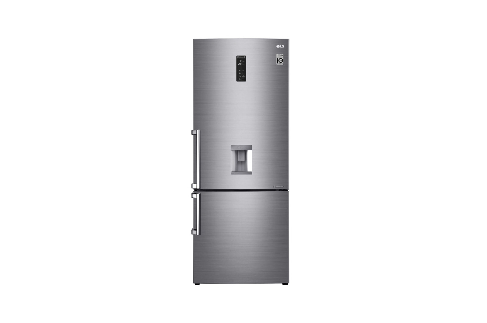 Vista frontal de Refrigerador Bottom Freezer con Motor Inverter Linear Compressor y Capacidad Total de 441 LTS LB44SVP2