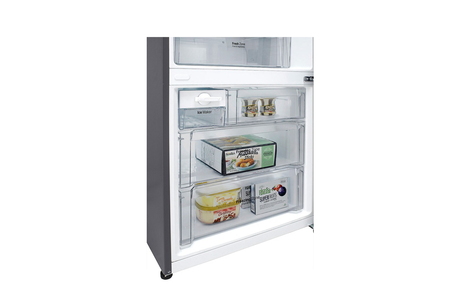 LG Refrigerador Bottom Freezer con Motor Inverter Linear Compressor y Capacidad Total de 441 LTS, LB44SVP2