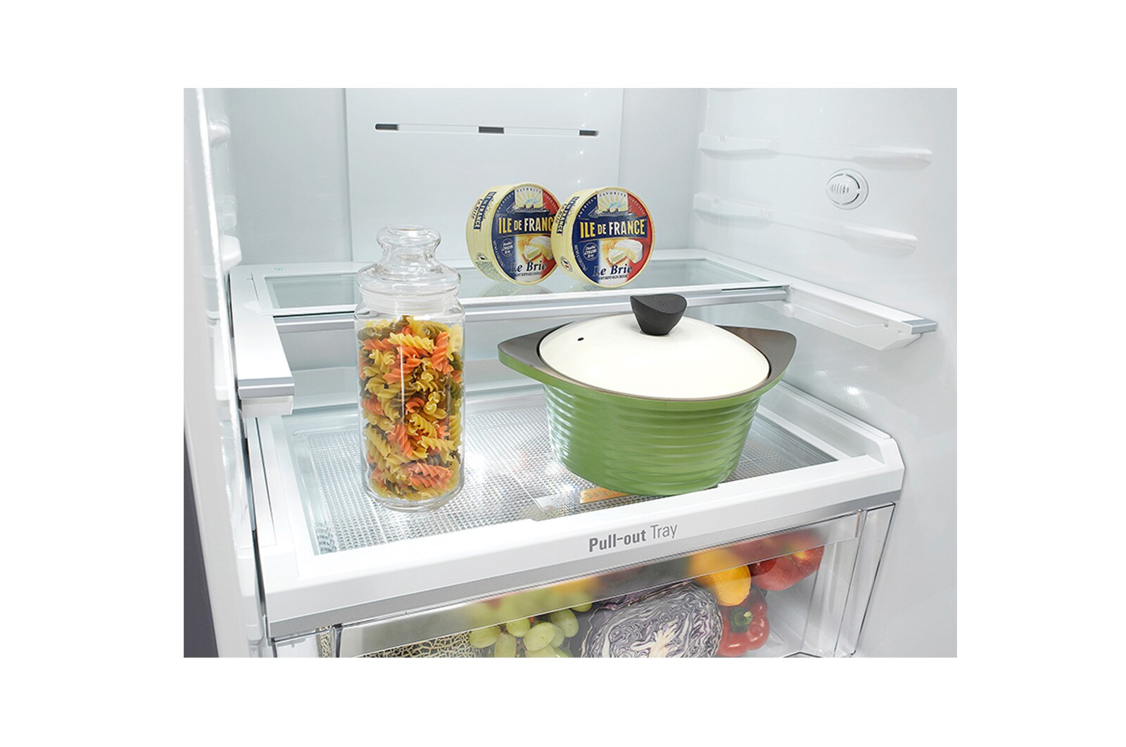 LG Refrigerador Bottom Freezer con Motor Inverter Linear Compressor y Capacidad Total de 441 LTS, LB44SVP2