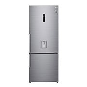 Vista frontal de Refrigerador Bottom Freezer con Motor Inverter Linear Compressor y capacidad total de 446 Lts- ThinQ AI LB45SGP