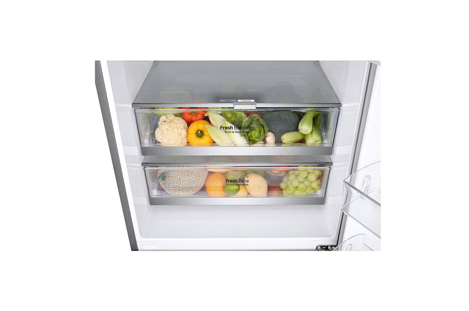LG Refrigerador Bottom Freezer con Motor Inverter Linear Compressor y capacidad total de 446 Lts- ThinQ AI, LB45SGP