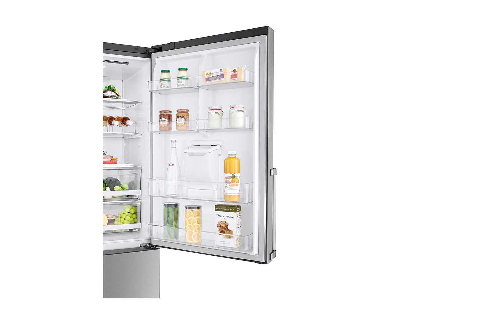 LG Refrigerador Bottom Freezer con Motor Inverter Linear Compressor y capacidad total de 446 Lts- ThinQ AI, LB45SGP