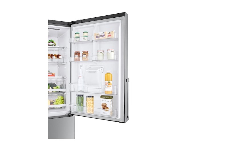 LG Refrigerador Bottom Freezer con Motor Inverter Linear Compressor y capacidad total de 446 Lts- ThinQ AI, LB45SGP