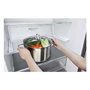 LG Refrigerador Bottom Freezer con Motor Inverter Linear Compressor y capacidad total de 442 Litros, LB45TGT