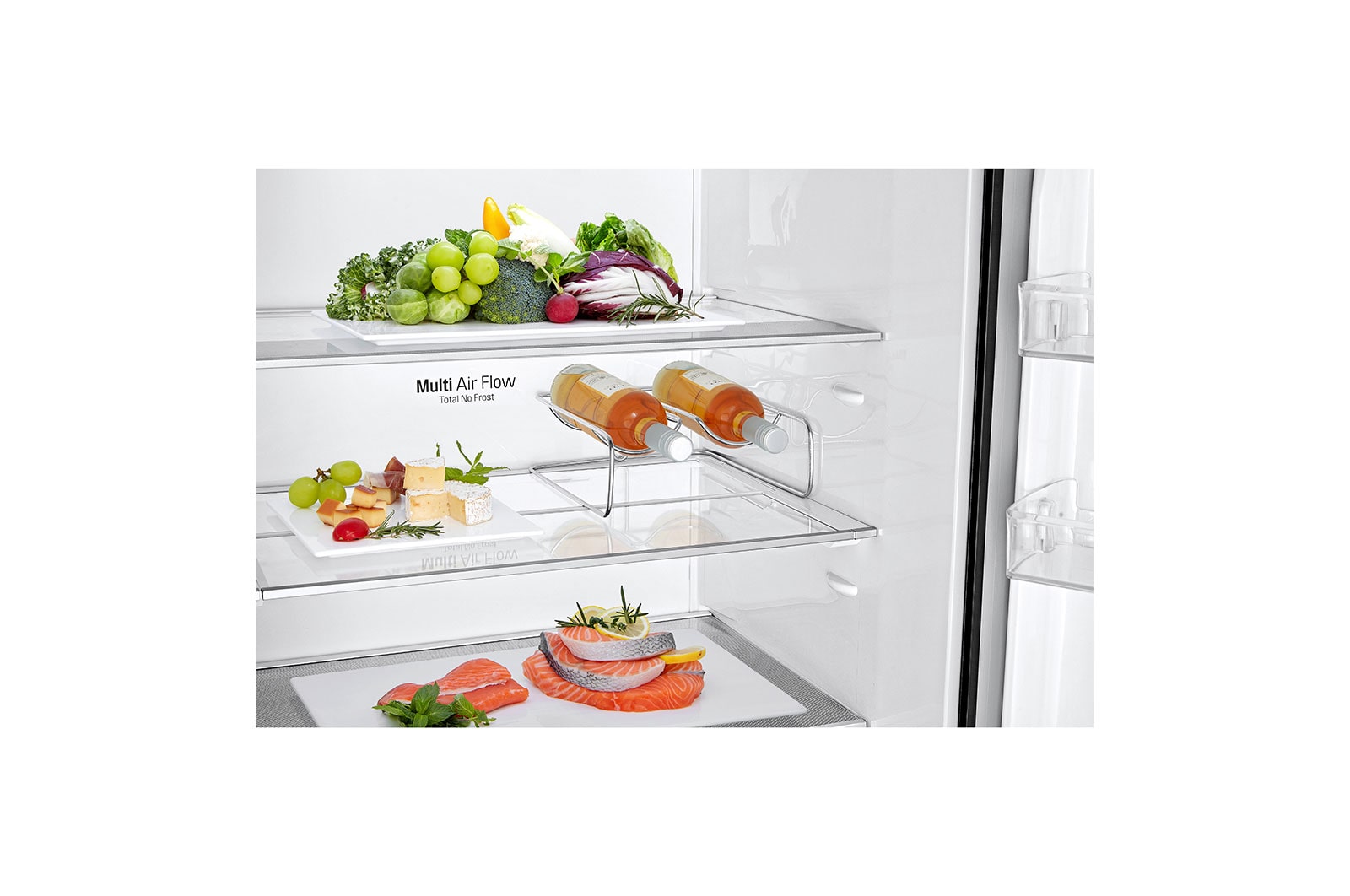 LG Refrigerador Bottom Freezer con Motor Inverter Linear Compressor y capacidad total de 442 Litros, LB45TGT