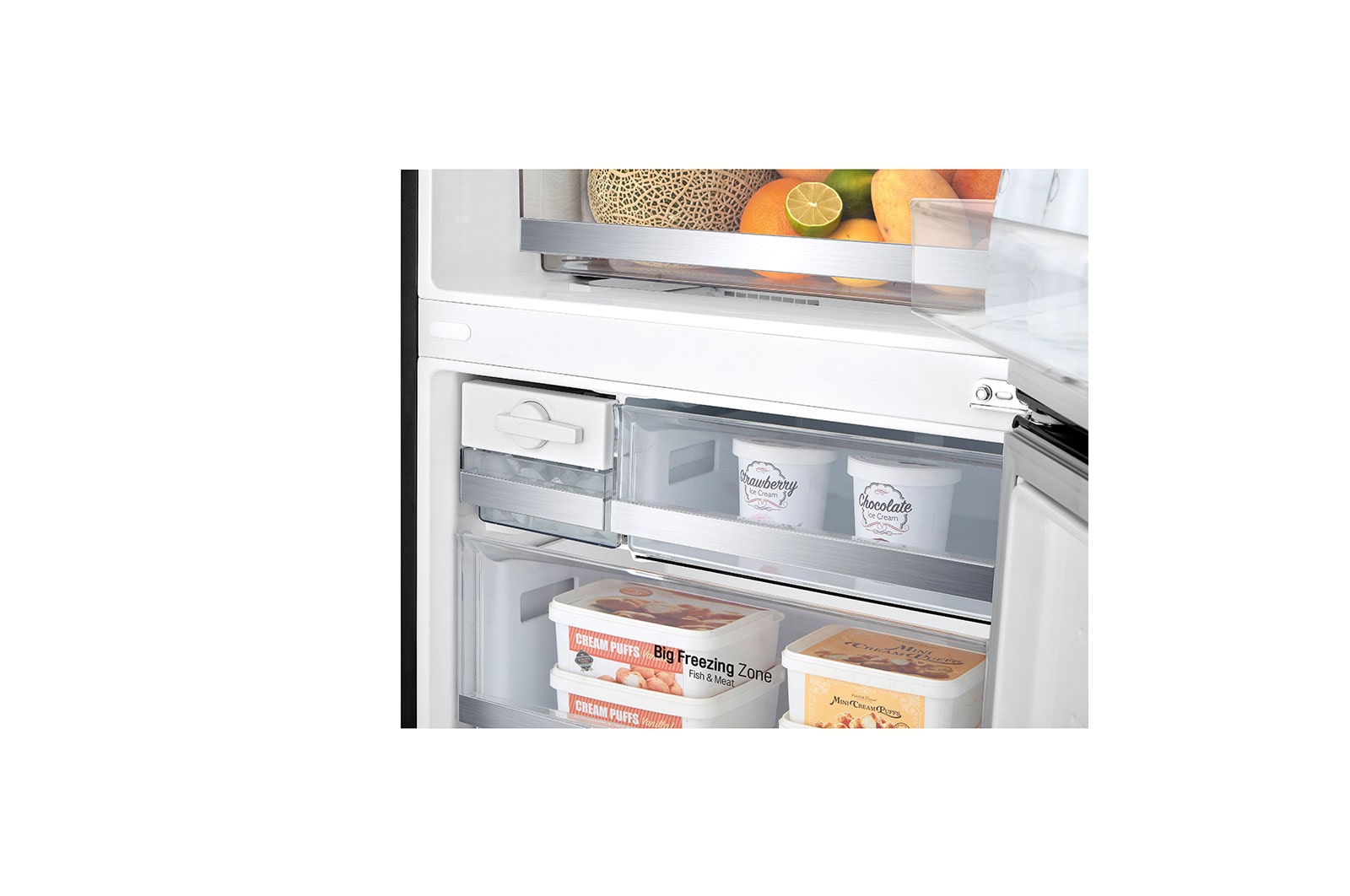 LG Refrigerador Bottom Freezer con Motor Inverter Linear Compressor y capacidad total de 442 Litros, LB45TGT