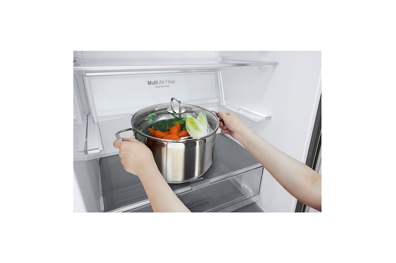 LG Refrigerador Bottom Freezer con Motor Inverter Linear Compressor y capacidad total de 442 Litros, LB45TGT