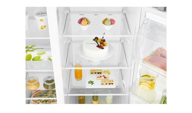 LG  Refrigerador Side by Side con motor Inverter Linear Compressor con capacidad total de 591 Litros, LS63SPGK