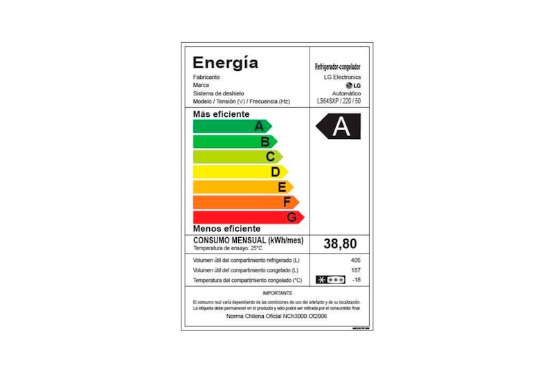 LG Refrigerador Instaview™ Door in Door™, con motor Inverter Linear Compressor y capacidad total de 592 Litros., LS64SXP