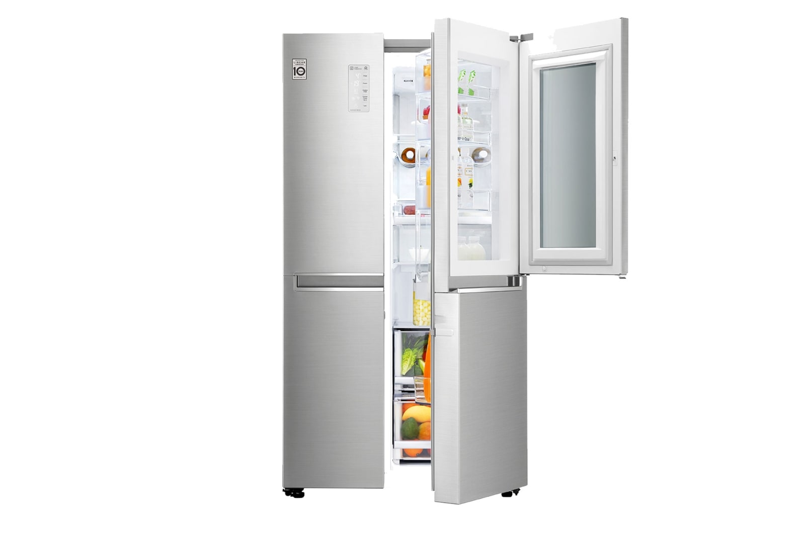 LG Refrigerador InstaView™ Door in Door™, con motor Inverter Linear Compressor y capacidad total de 626 Litros, LS65MXN