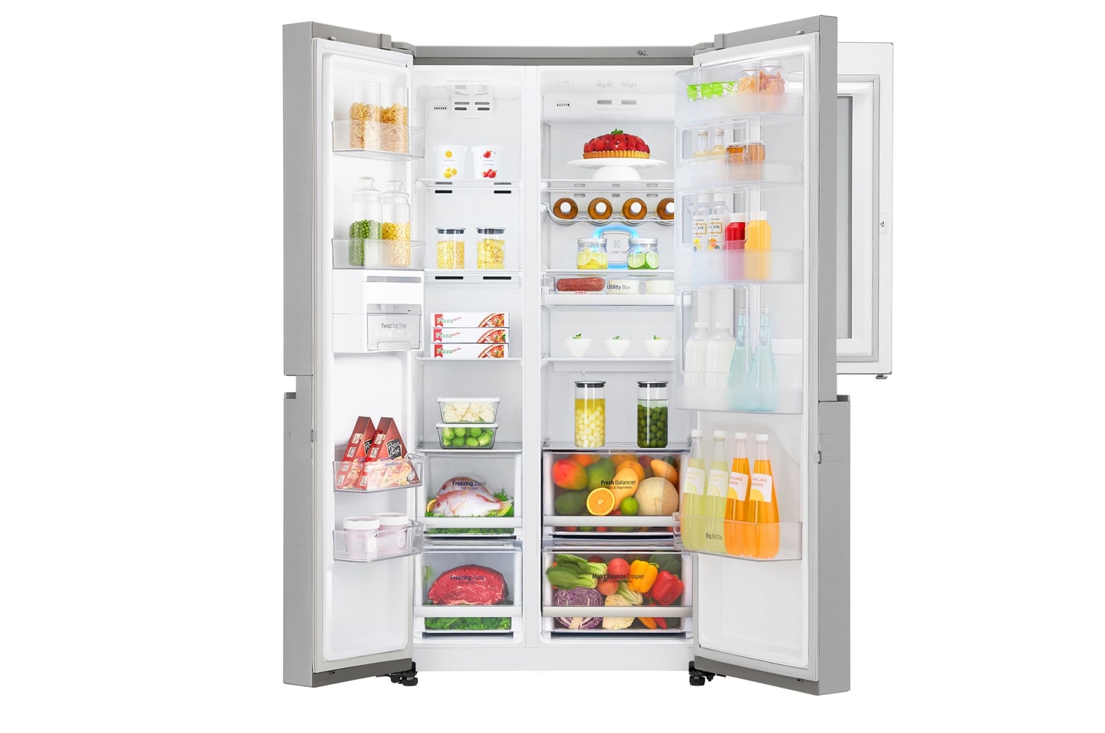 LG Refrigerador InstaView™ Door in Door™, con motor Inverter Linear Compressor y capacidad total de 626 Litros, LS65MXN