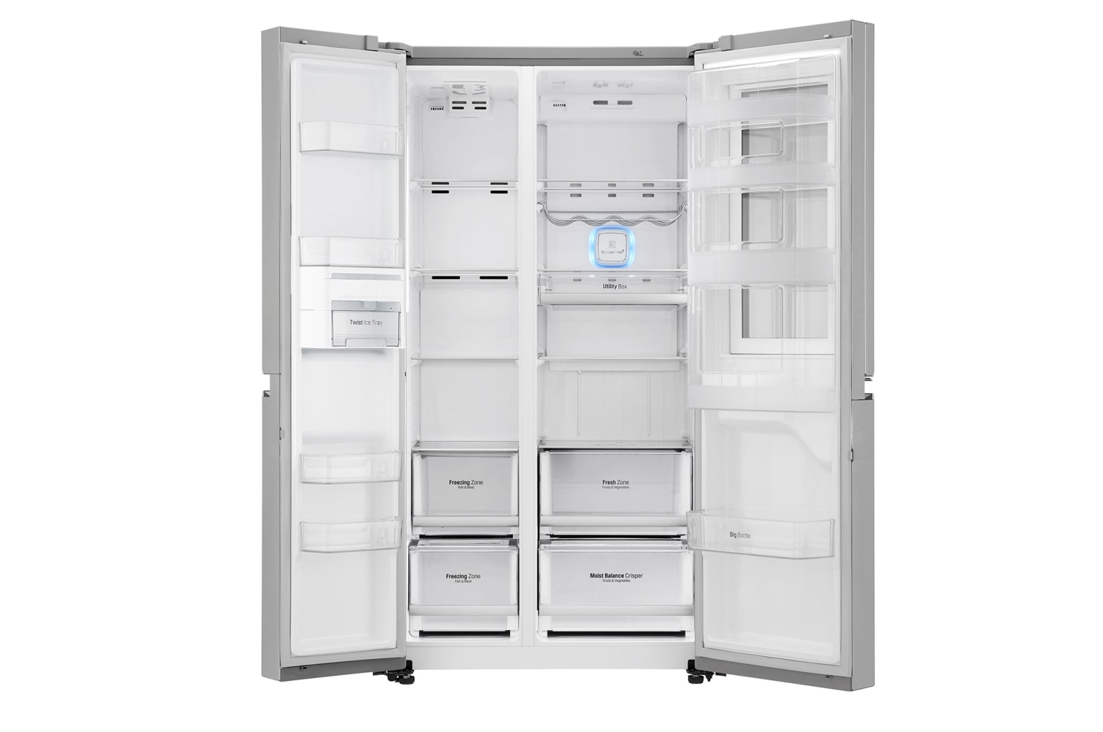 LG Refrigerador InstaView™ Door in Door™, con motor Inverter Linear Compressor y capacidad total de 626 Litros, LS65MXN
