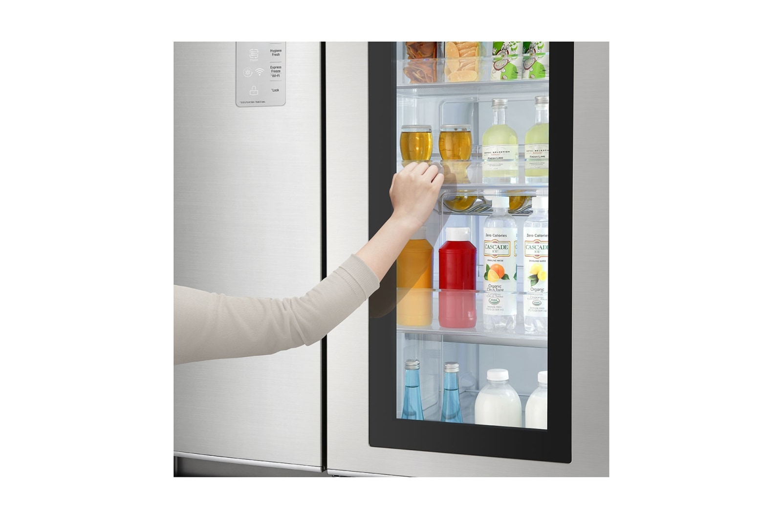 LG Refrigerador InstaView™ Door in Door™, con motor Inverter Linear Compressor y capacidad total de 626 Litros, LS65MXN