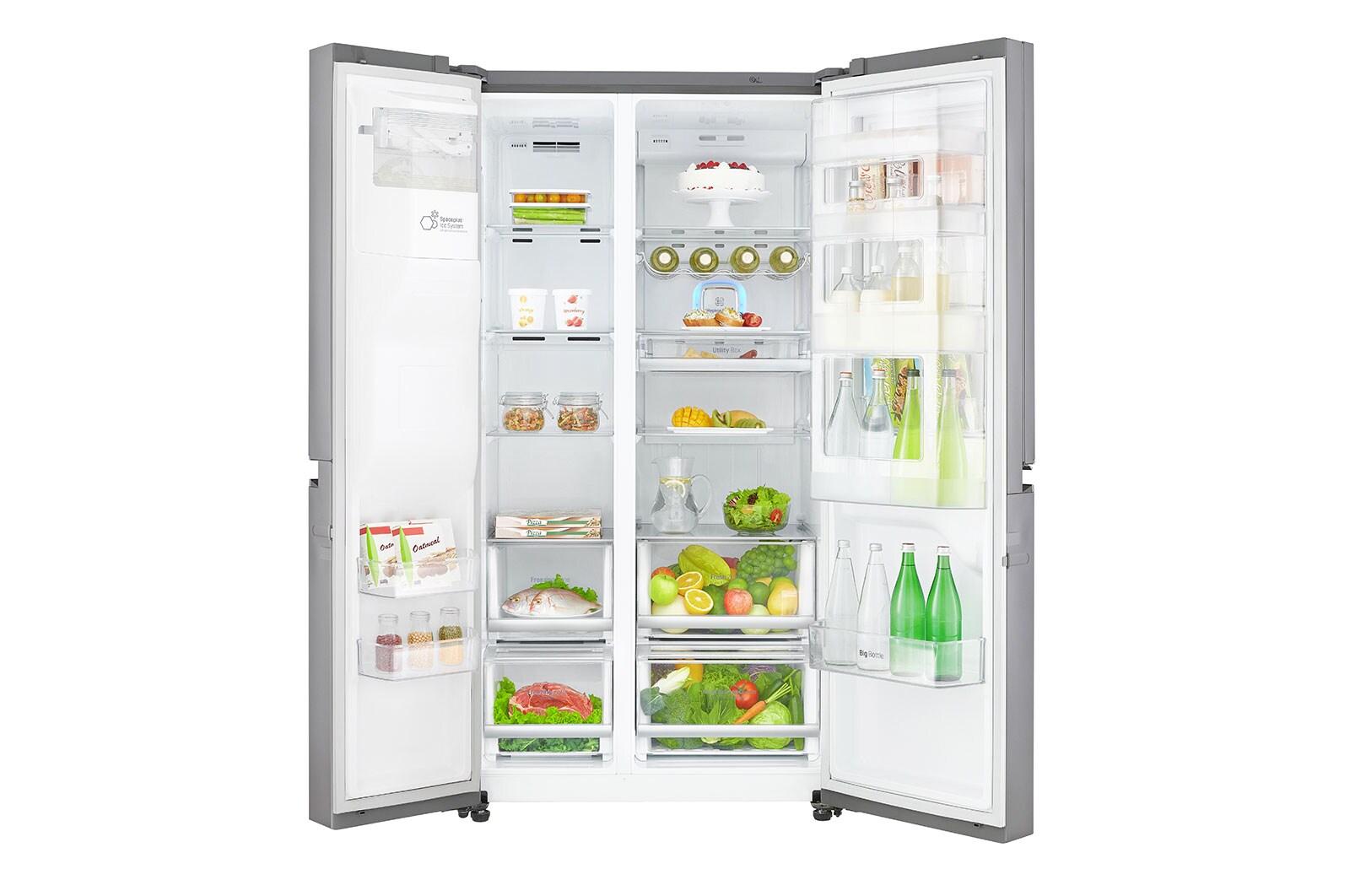 LG Refrigerador Door in Door con Motor Inverter Linear Compressor y Capacidad Total de 601 Lts, LS65SDP
