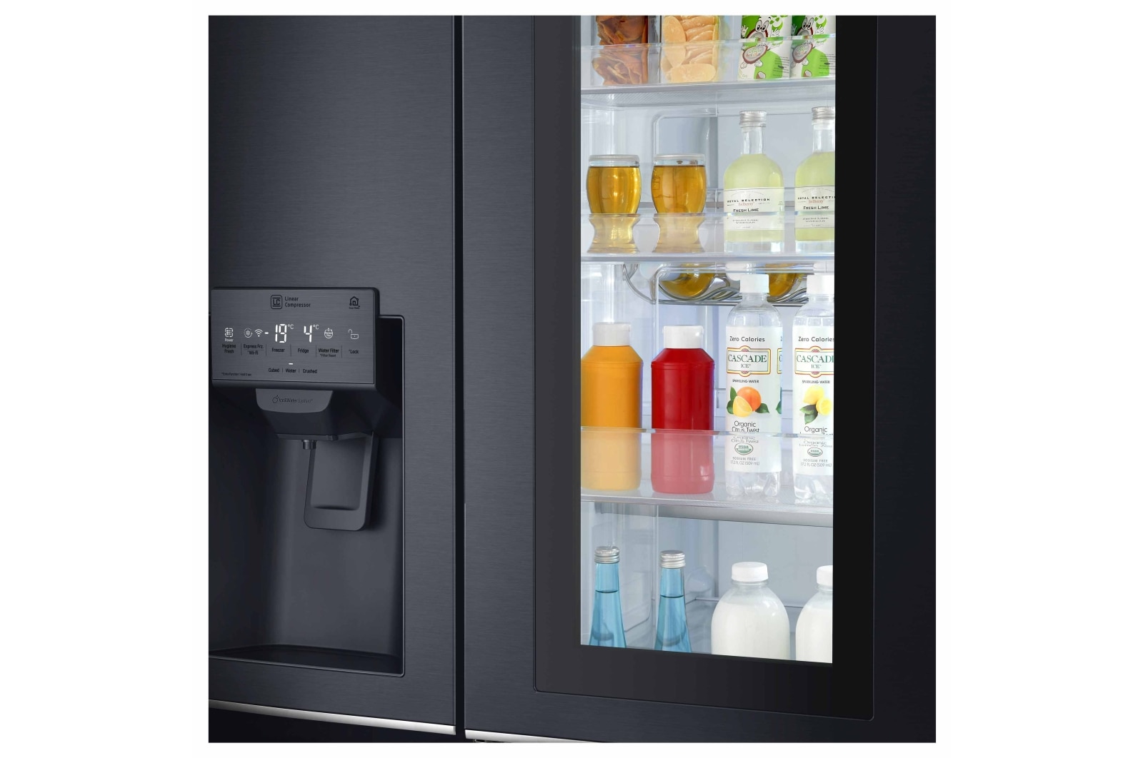 LG Refrigerador InstaView Door-in-Door® con Motor Inverter Linear Compressor y Capacidad Total de 601 Lts, LS65SXTAF