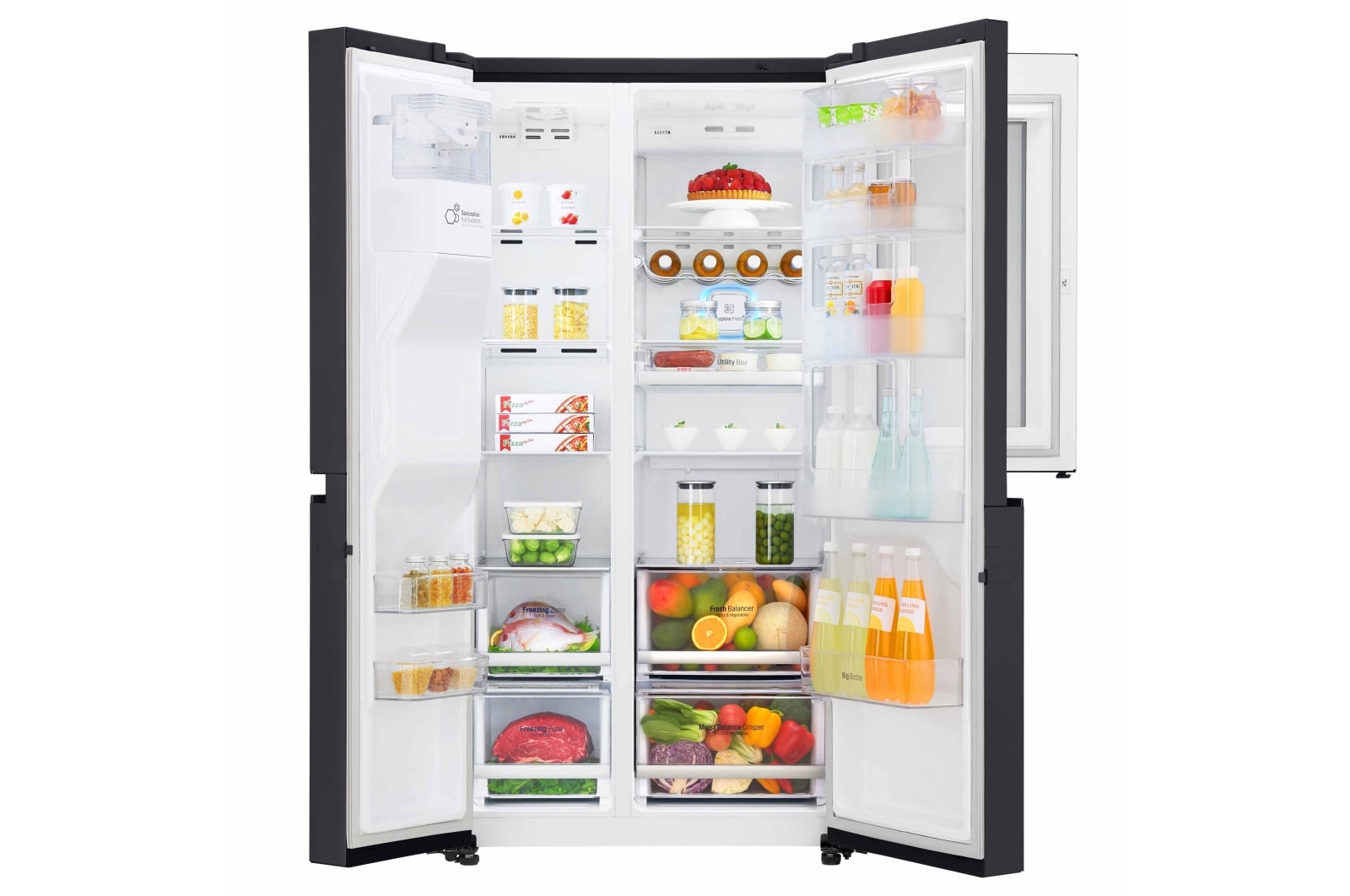 LG Refrigerador InstaView Door-in-Door® con Motor Inverter Linear Compressor y Capacidad Total de 601 Lts, LS65SXTAF