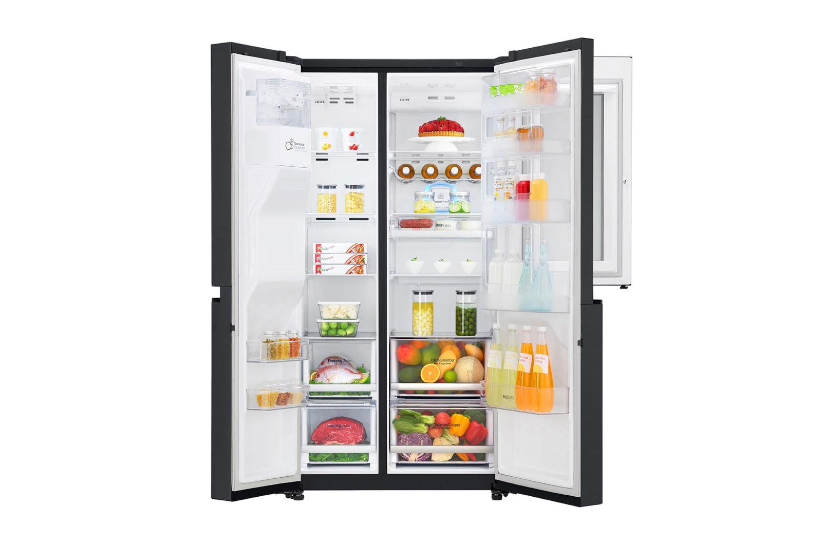 LG Refrigerador InstaView Door-in-Door® con Motor Inverter Linear Compressor y Capacidad Total de 601 Lts, LS65SXTAFQ