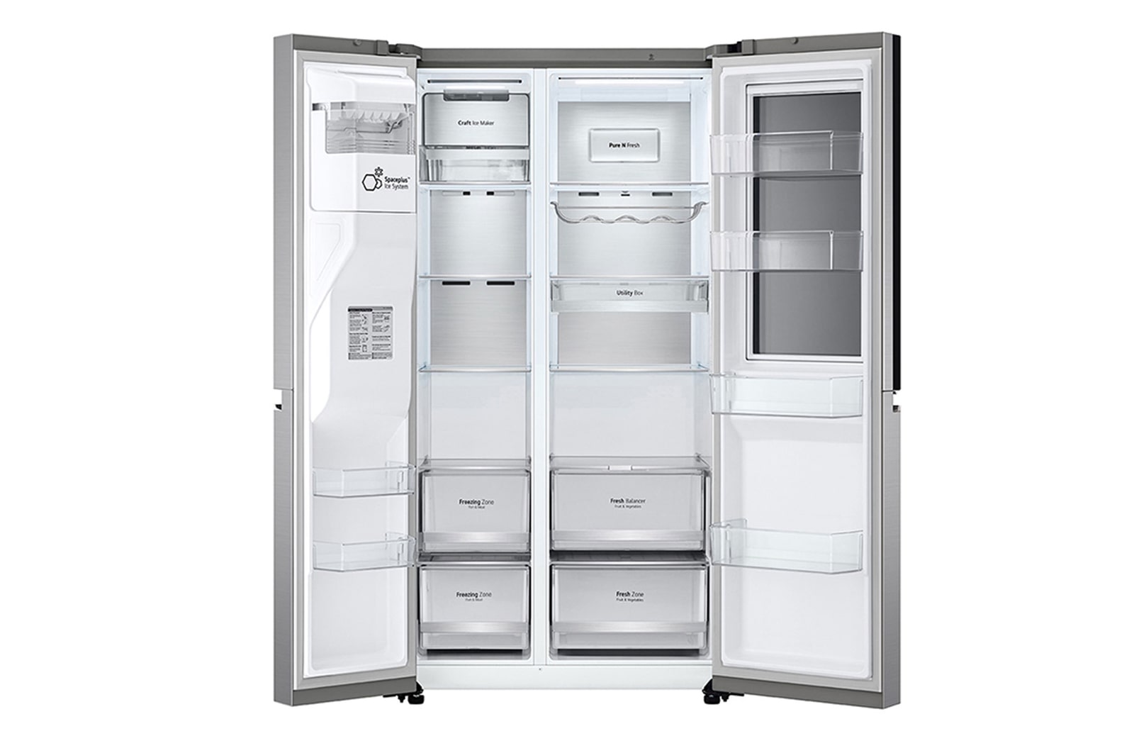 LG Refrigerador Side by Side 598L con InstaView™, LS66SXNC