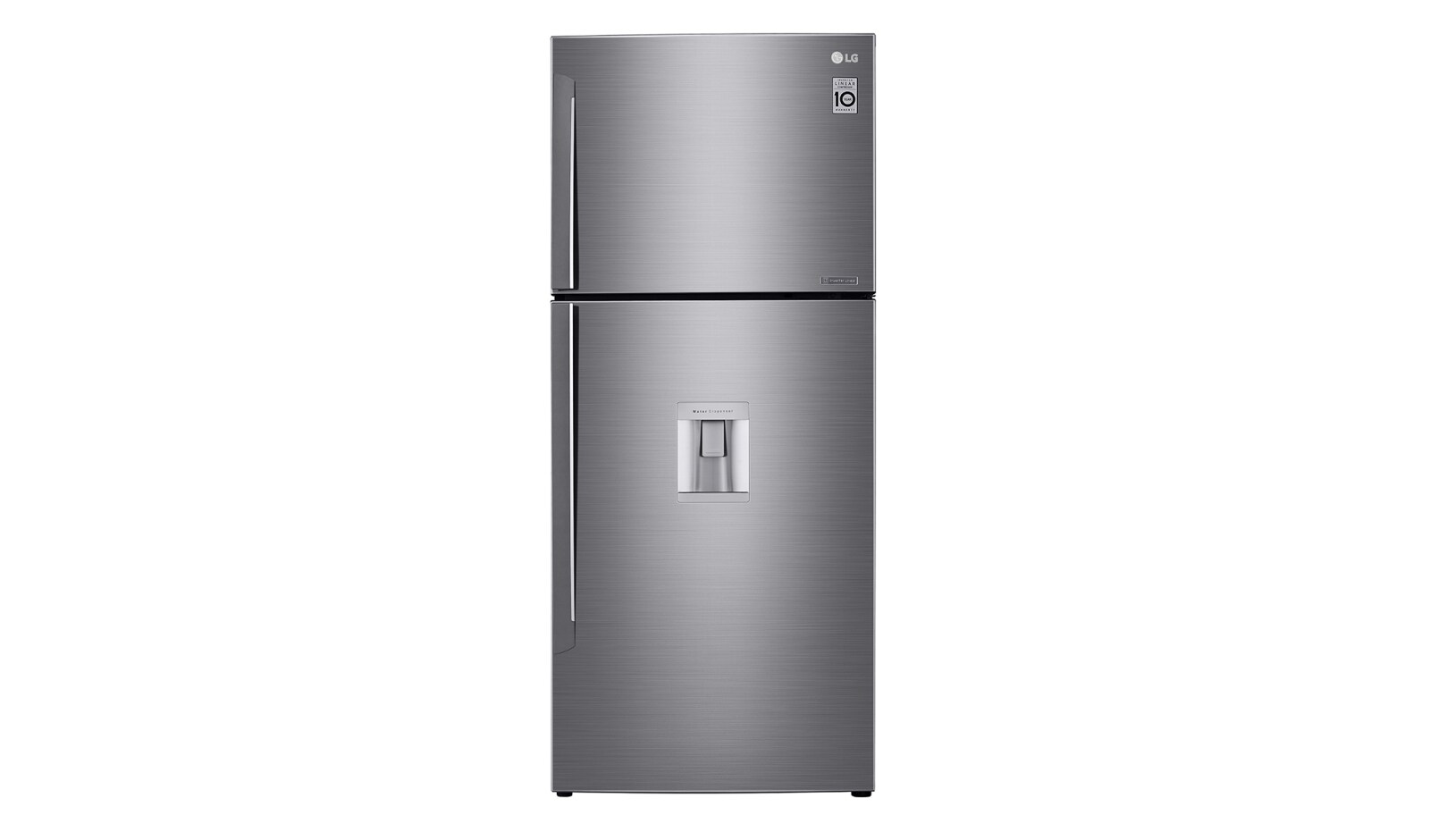 Vista frontal de Refrigerador Top Freezer con motor Inverter Linear Compressor y capacidad total de 410 Litros LT41WGP
