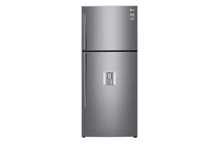 Vista frontal de Refrigerador Top Freezer con motor Inverter Linear Compressor y capacidad total de 410 Litros LT41WGP