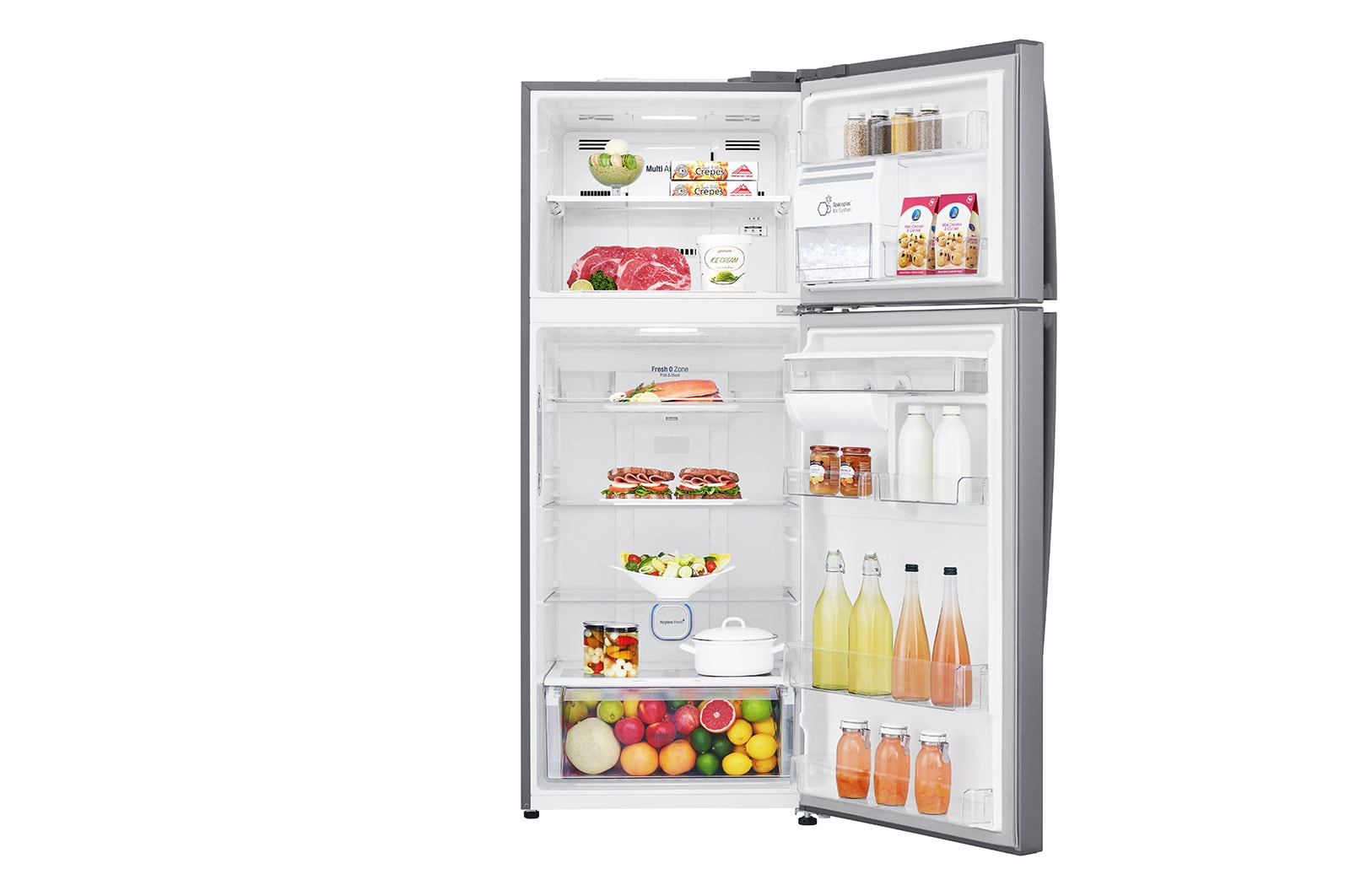LG Refrigerador Top Freezer con Auto Ice Maker, motor Inverter Linear Compressor y capacidad total de 424 Litros-ThinQ AI, LT44AGP