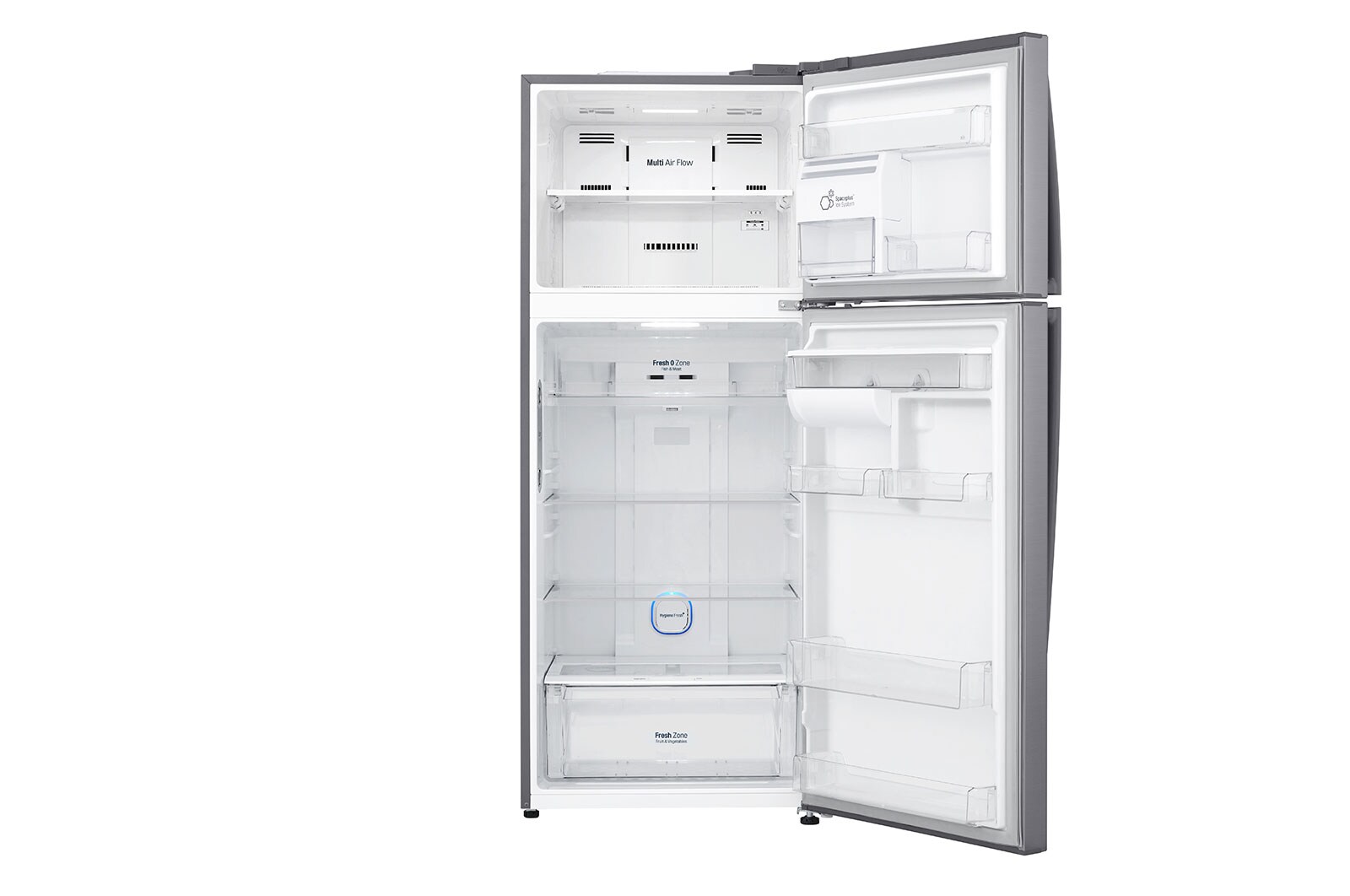 LG Refrigerador Top Freezer con Auto Ice Maker, motor Inverter Linear Compressor y capacidad total de 424 Litros-ThinQ AI, LT44AGP