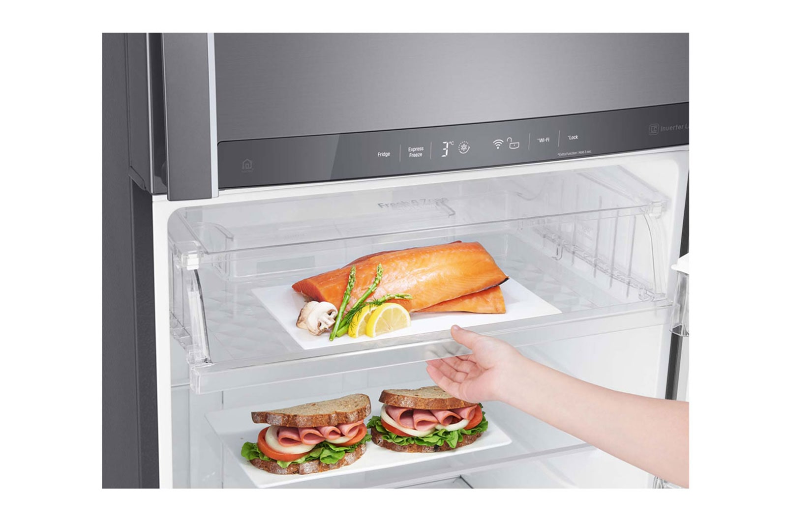 LG Refrigerador Top Freezer con motor Inverter Linear Compressor y capacidad total de 438 Litros, LT44SGP