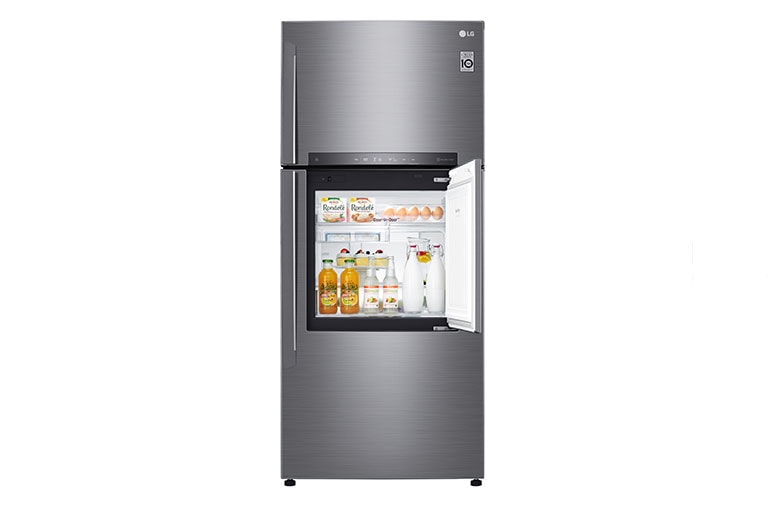 Vista frontal de Refrigerador Top Freezer con motor Inverter Linear Compressor y capacidad total de 512 Litros LT51MDP