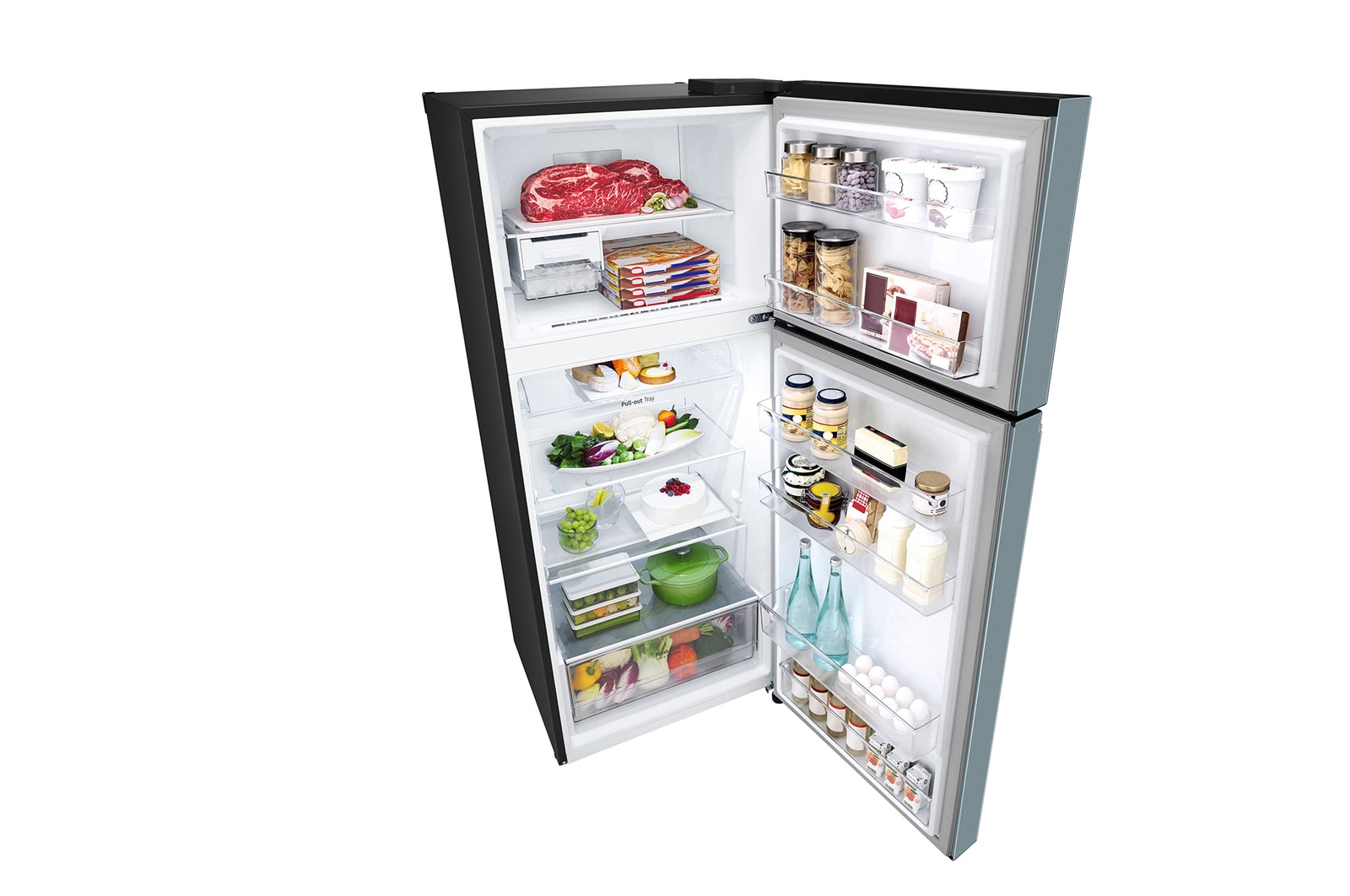 Bottom freezer view