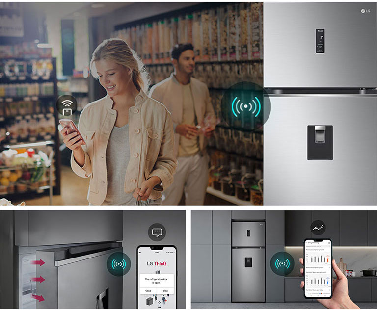 Conexión ThinQ en nevera LG
