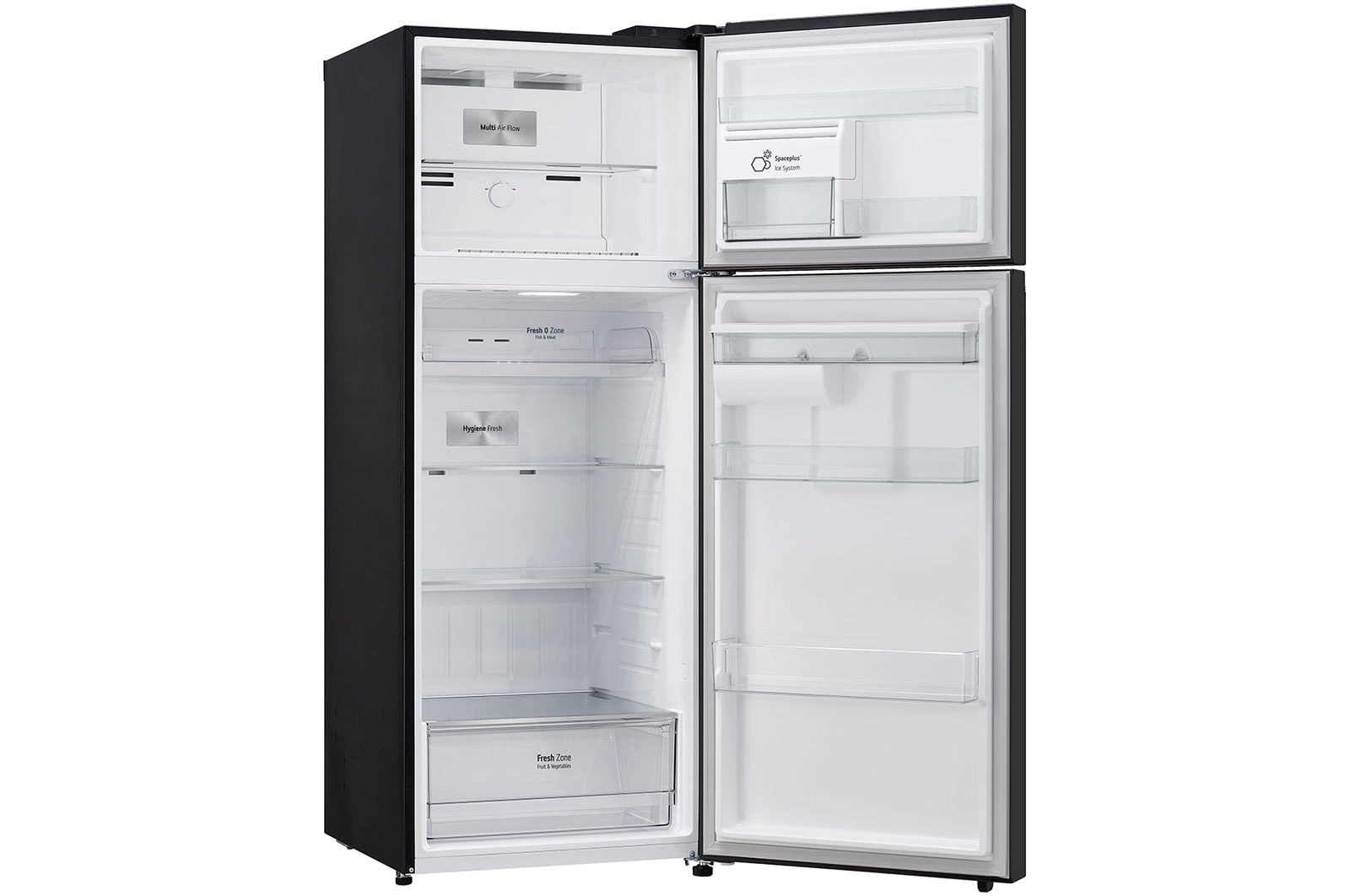 Right side view with door open