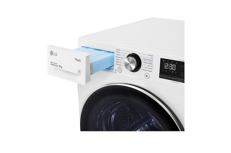 LG Secadora de 9Kg Dual Inverter Bomba de Calor, DF9WVC2S6