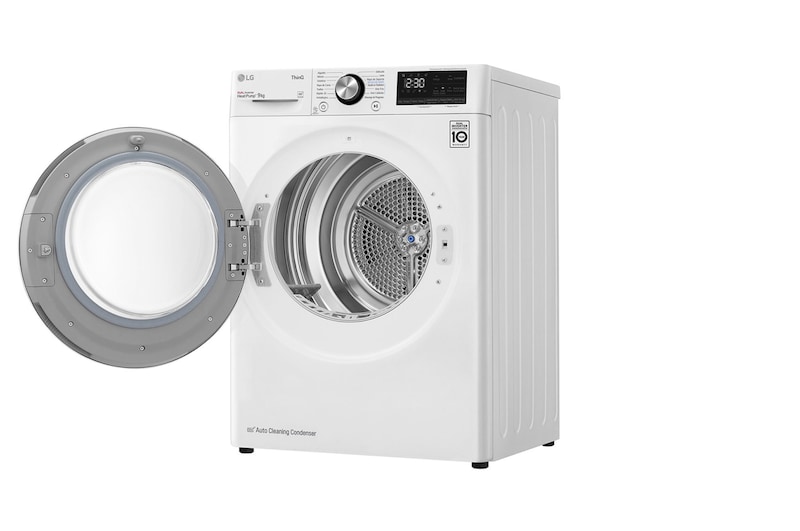 LG Secadora de 9Kg Dual Inverter Bomba de Calor, DF9WVC2S6