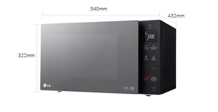 Horno microondas con grill 42L Midea MMO42ALLEGPE