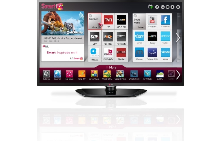 Vista frontal de LG LED TV 32LN570B
