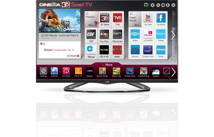 Vista frontal de LG CINEMA 3D Smart TV FHD 42&#34; LA6600 42LA6600