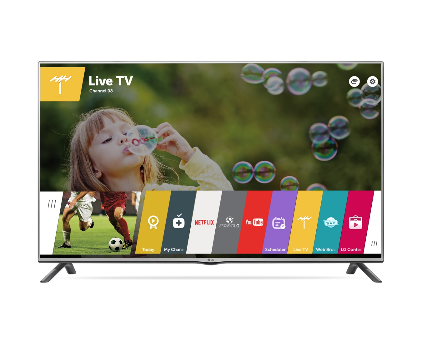 Vista frontal de LG webOS TV 42” LF6450 42LF6450